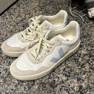 Cream and baby blue veja - worn once